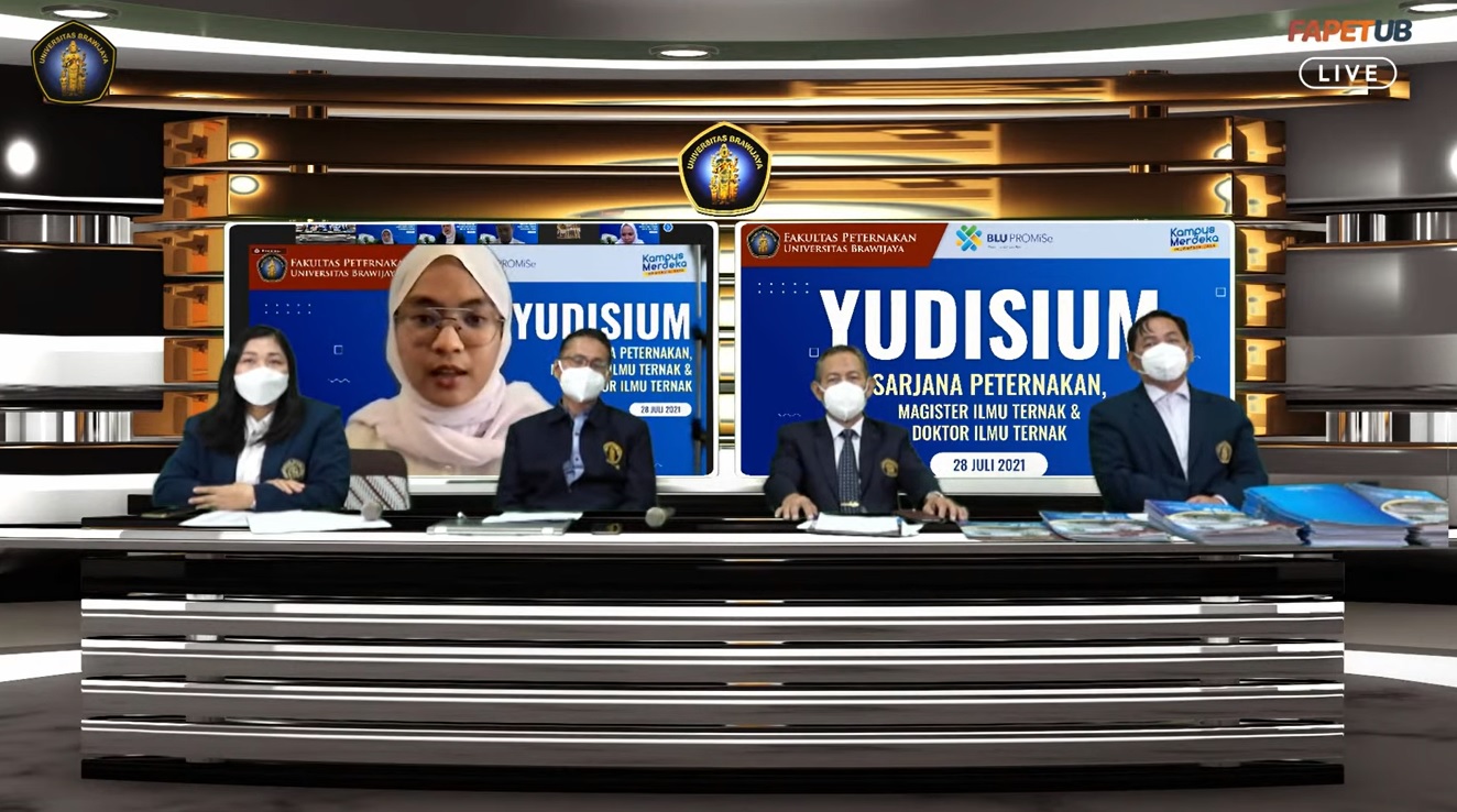 Mahasiswa Program Sarjana dan Pascasarjana Fapet UB Ikuti Yudisium Virtual