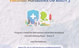 Program Vaksinasi Mahasiswa Universitas Brawijaya Batch 3