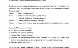 The list of recipients of the Indonesia Smart College Card (KIP K) scholarship batch 2021