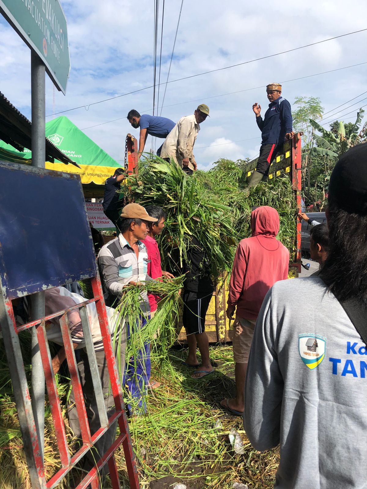 Fapet UB and ISPI East Java III Branch Distribute Animal Feed Aid to Victims of the Semeru