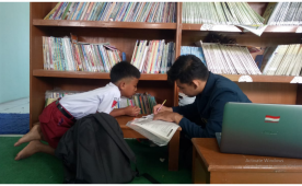 “Pojok Baca” Proker Mahasiswa Fapet UB dalam Program Kampus Mengajar di SDN Gayam 2 Kediri