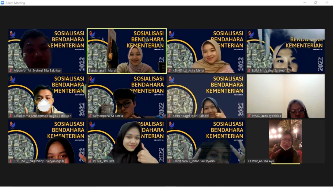 (Indonesia) BEM Fapet Adakan Sosialisasi Proker Bendahara Kementerian