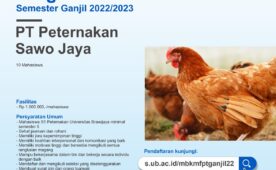MBKM Program Odd Semester 2022/2023 PT. Peternakan Sawo Jaya