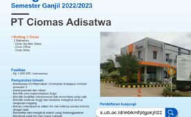 Program MBKM Semester Ganjil 2022/2023 PT. Ciomas Adisatwa