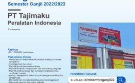 MBKM Program Odd Semester 2022/2023 PT. Tajimaku Peralatan Indonesia