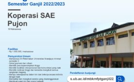 MBKM Program Odd Semester 2022/2023 Koperasi SAE Pujon