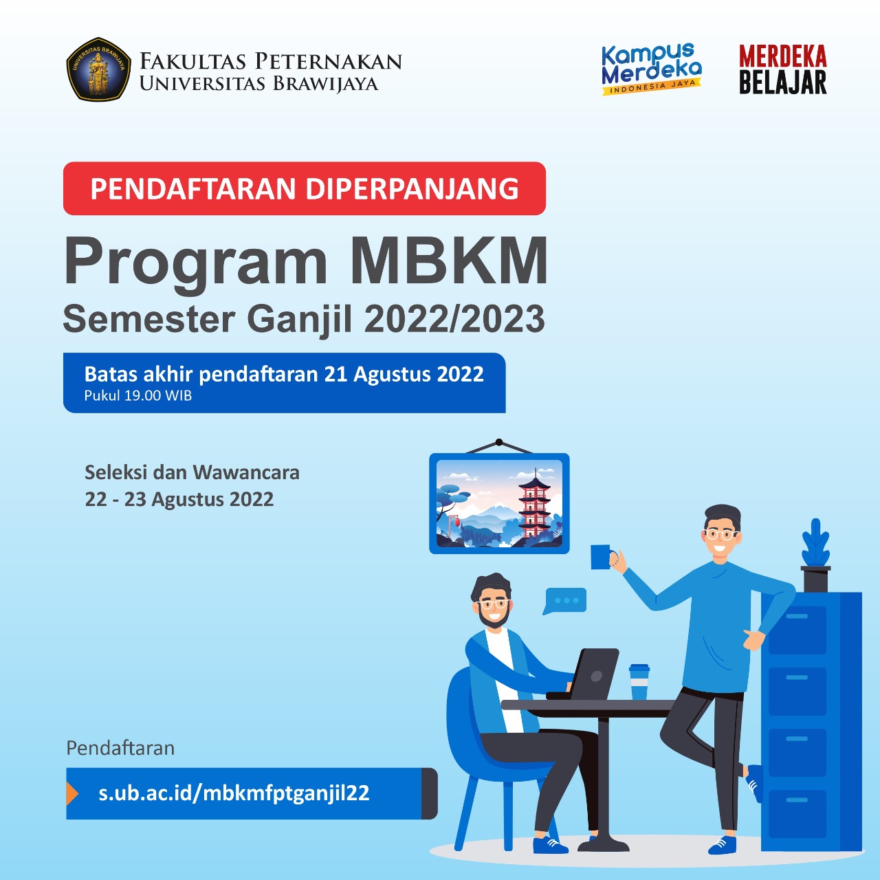 Perpanjangan Pendaftaran Program MBKM Semester Ganjil TA. 2022/2023
