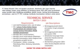 Job Vacancy at PT.Tekad Mandiri Citra