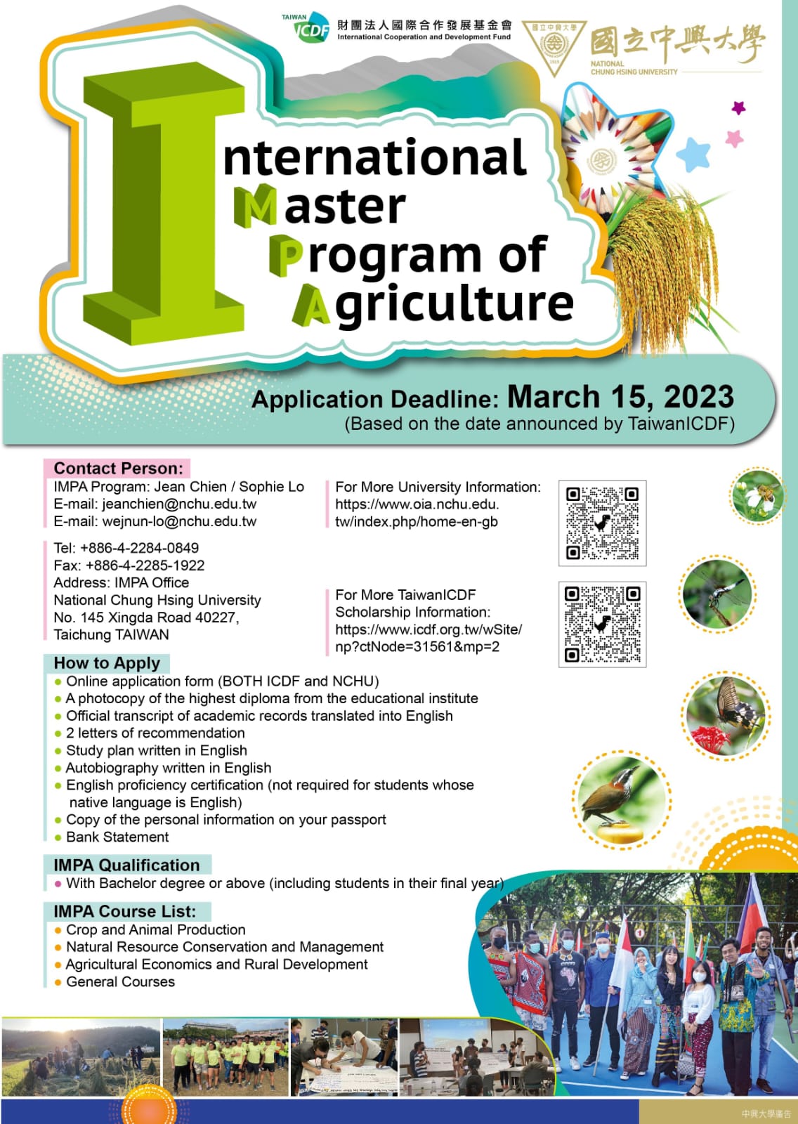 International Master Program of Agriculture
