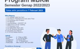 Even Semester MBKM Program 2022/2023