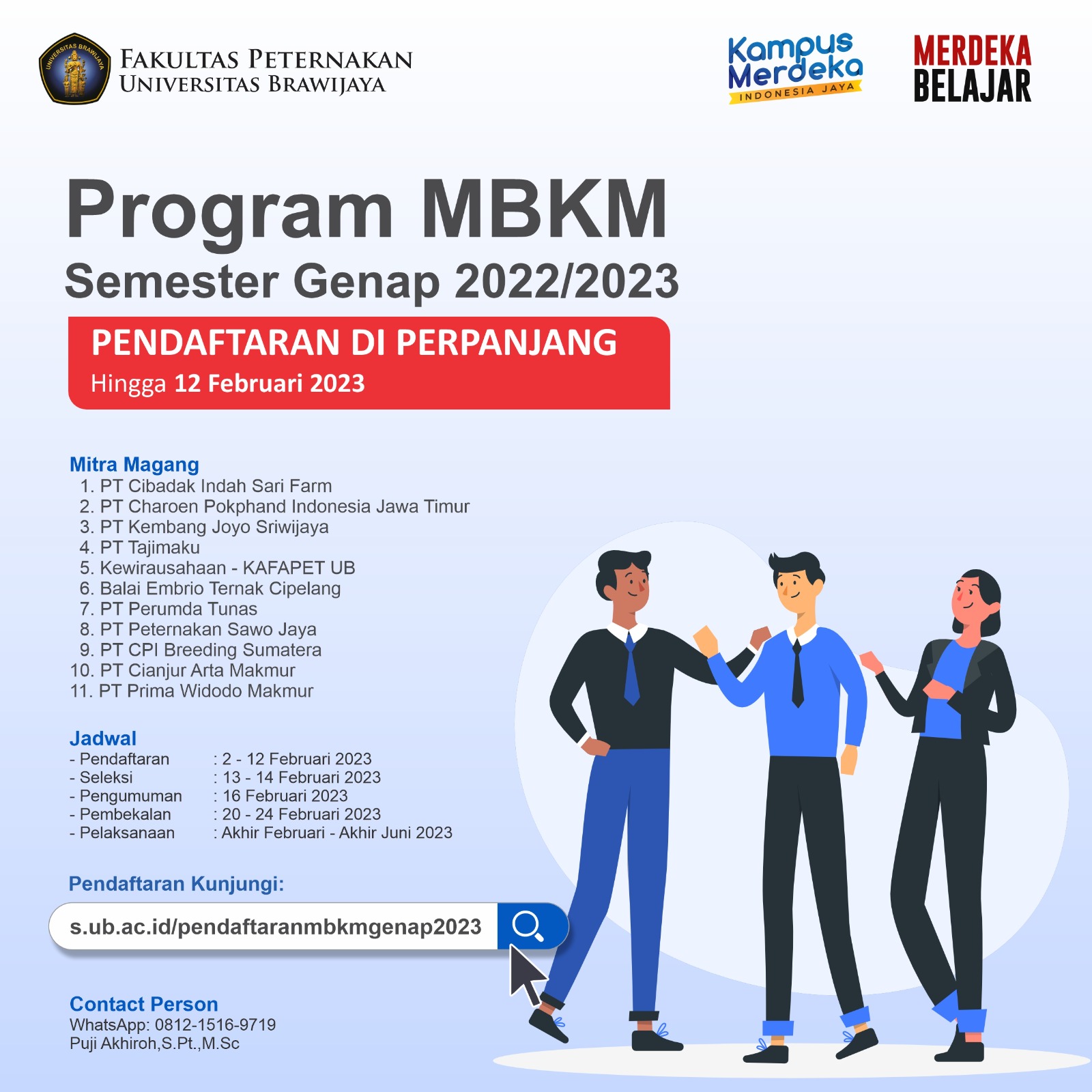 Perpanjangan Pendaftaran Program MBKM
