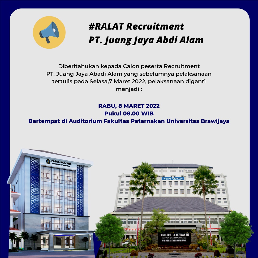(Indonesia) Ralat Rekrutmen PT. Juang Jaya Abdi Alam