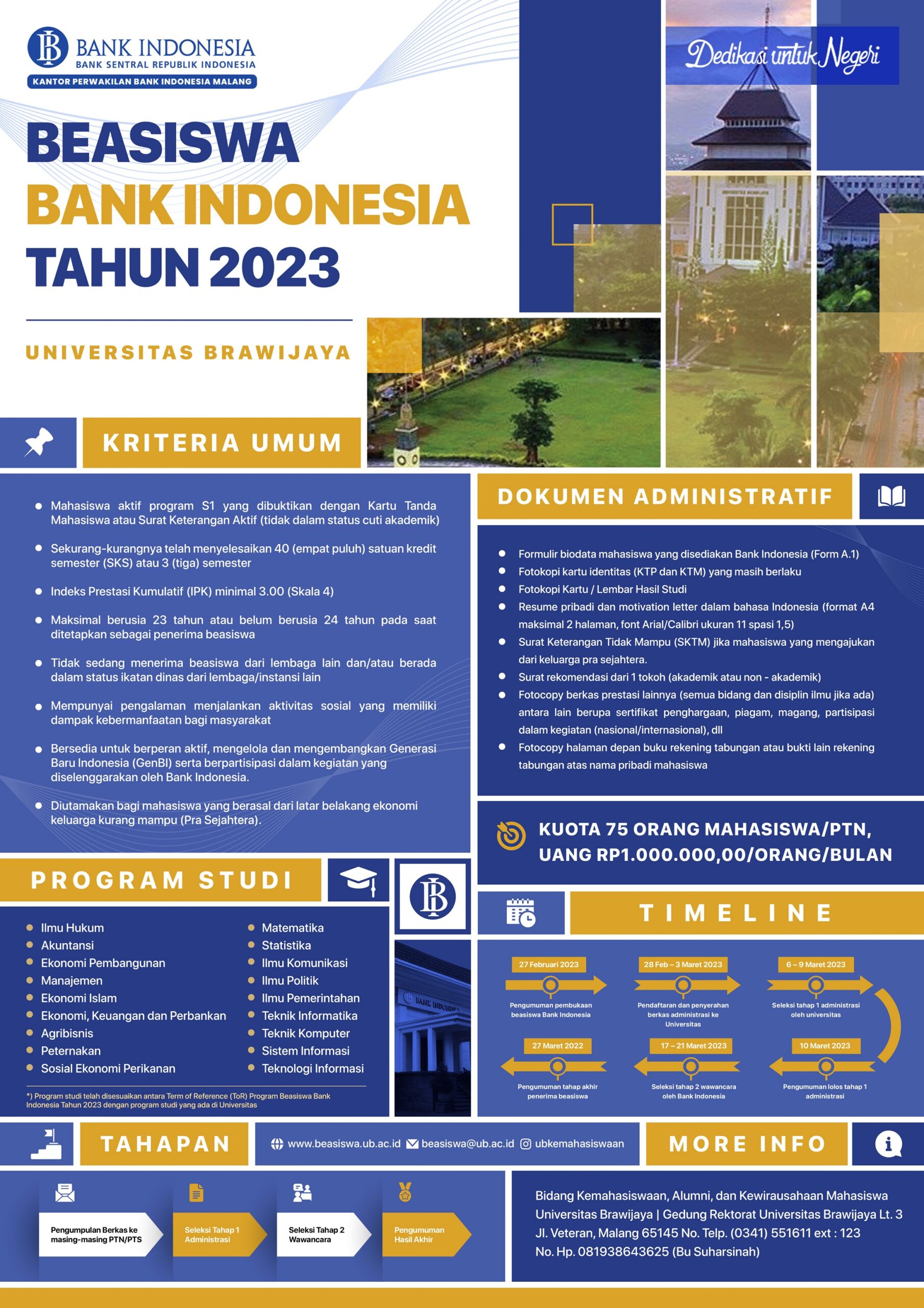 Scholarship of Bank Indonesia