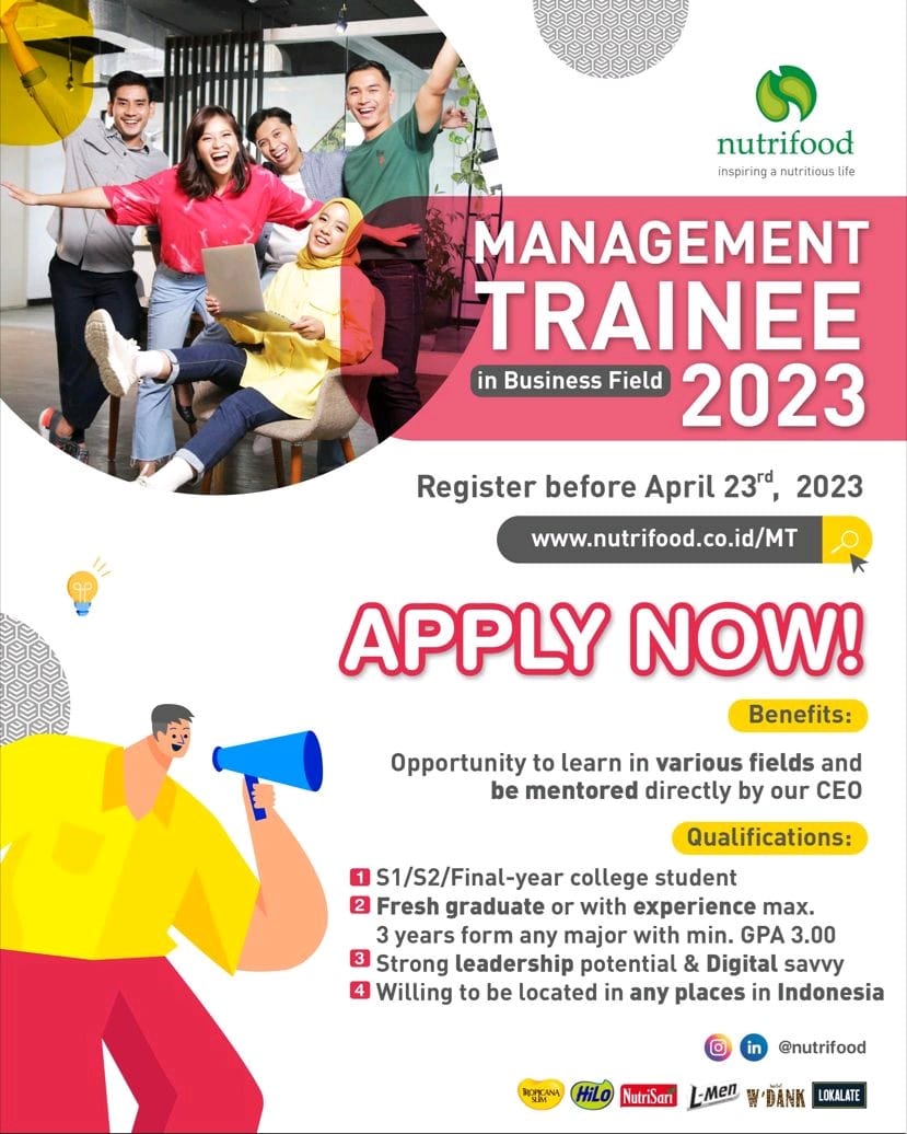 Management Trainee 2023 Nutrifood