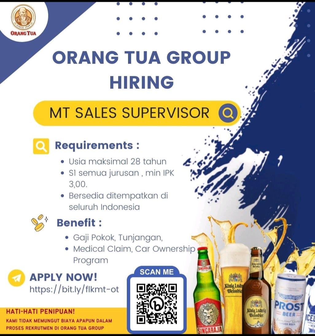 Job Vacancy at Orang Tua Group