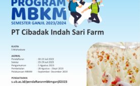 Registration of MBKM PT Cibadak Indah Sari farm