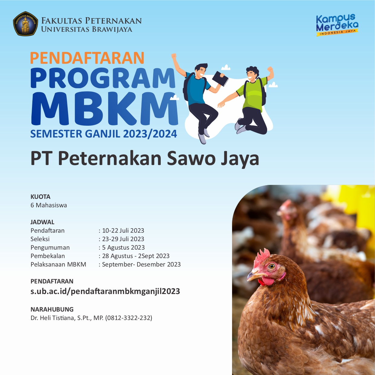 Registration of MBKM PT Peternakan Sawo jaya