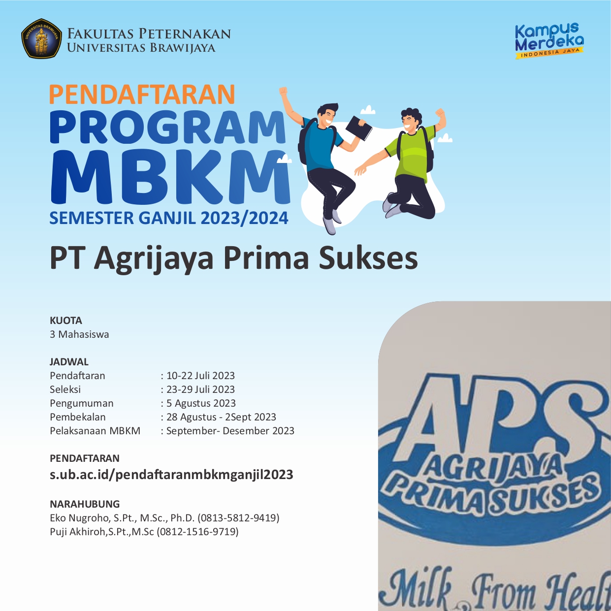 Pendaftaran MBKM PT Agrijaya Prima Sukses