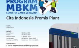 Pendaftaran MBKM Cita Indonesia Premix Plant
