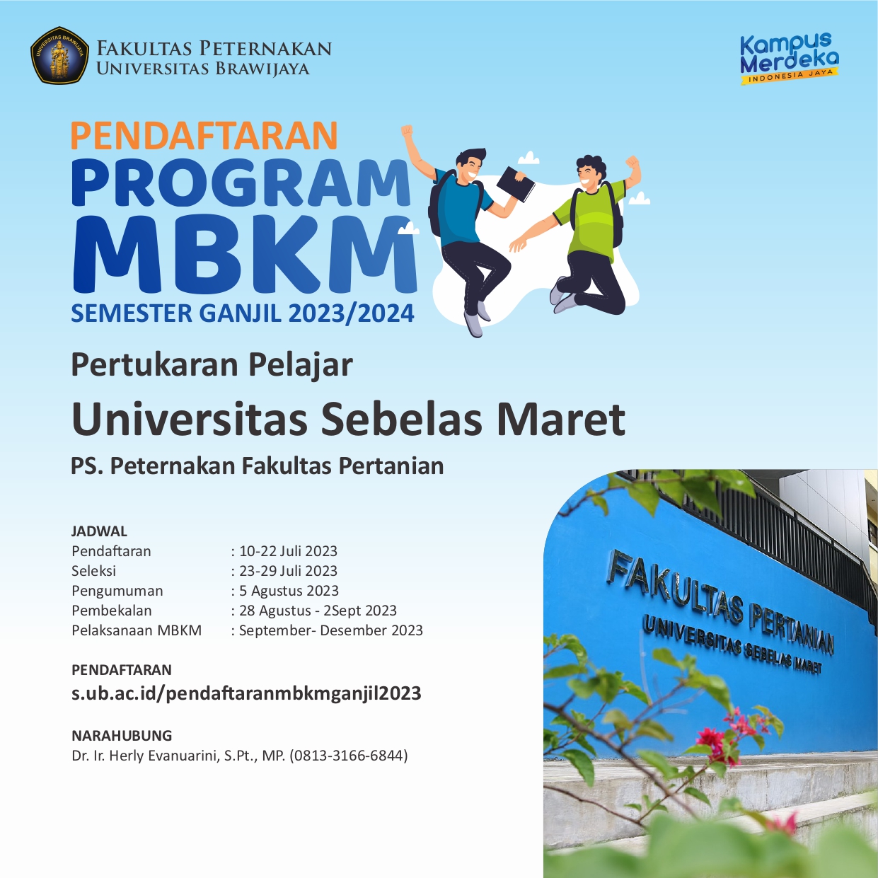 Registration of Student Exchange Universitas Sebelas Maret