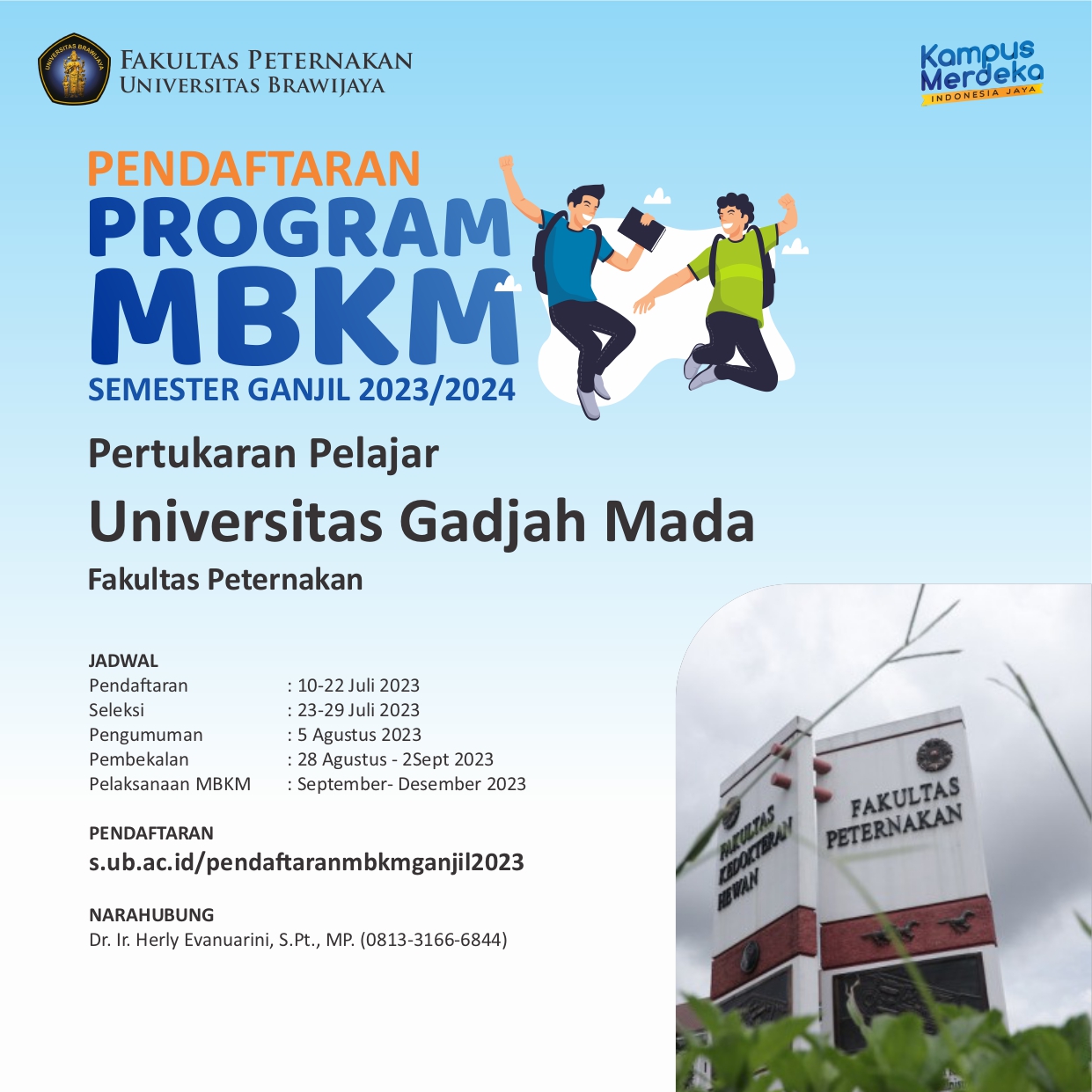 Registration of Student Exchange Universitas Gadjah Mada