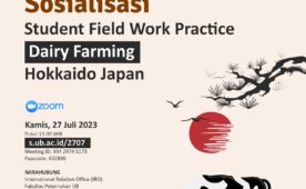 Sosialisasi Student Field Work Practice Hokkaido Japan