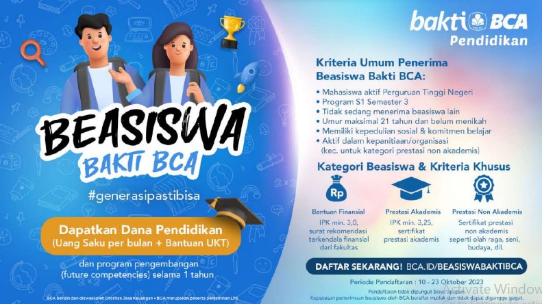 BCA Bakti Scholarship