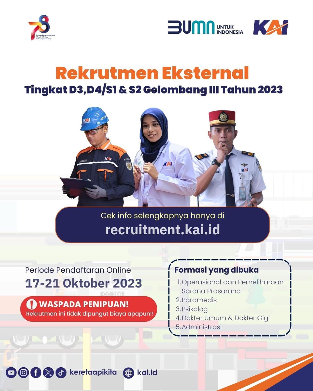 External Recruitment for D3, D4/S1 & S2 Levels Batch III in 2023