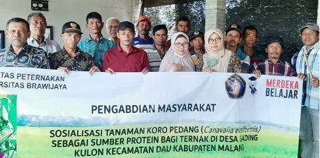 Lecturers and Students from UB’s Fodder Green Laboratory Engage in Community Service: Inventory and Promotion of Leguminous Plant Potential in Gadingkulon Village