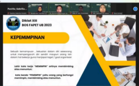 Room Training XIII: Barisan Orang Sukses (BOS) Fapet UB Successfully Conducted Online