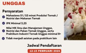 Poultry Industry Practicum Assistant Vacancies